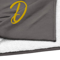 EMBROIDERED PREMIUM SHERPA BLANKET-D