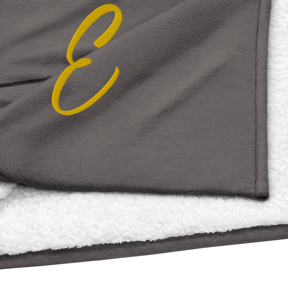EMBROIDERED PREMIUM SHERPA BLANKET-E