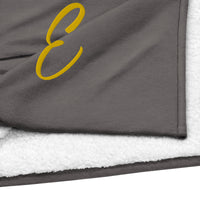 EMBROIDERED PREMIUM SHERPA BLANKET-E