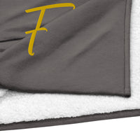 EMBROIDERED PREMIUM SHERPA BLANKET-F