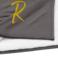 EMBROIDERED PREMIUM SHERPA BLANKET-R