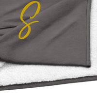 EMBROIDERED PREMIUM SHERPA BLANKET-S