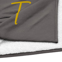 EMBROIDERED PREMIUM SHERPA BLANKET-T