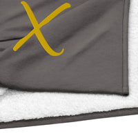 EMBROIDERED PREMIUM SHERPA BLANKET-X