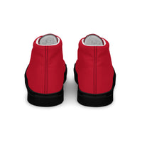 Men’s high top canvas-Red