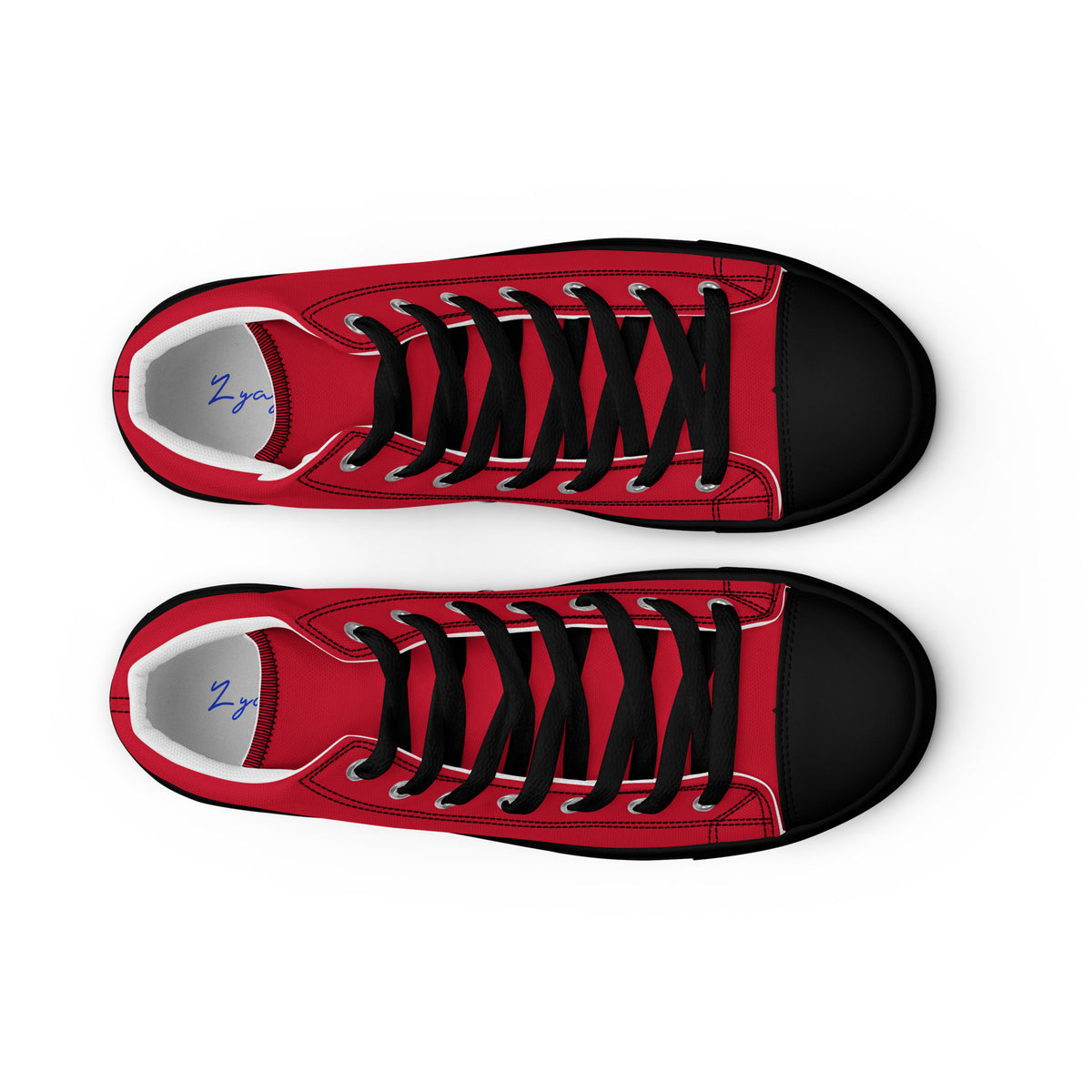 Men’s high top canvas-Red