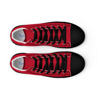 Men’s high top canvas-Red