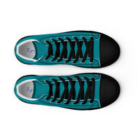 Men’s high top canvas-Eastern Blue