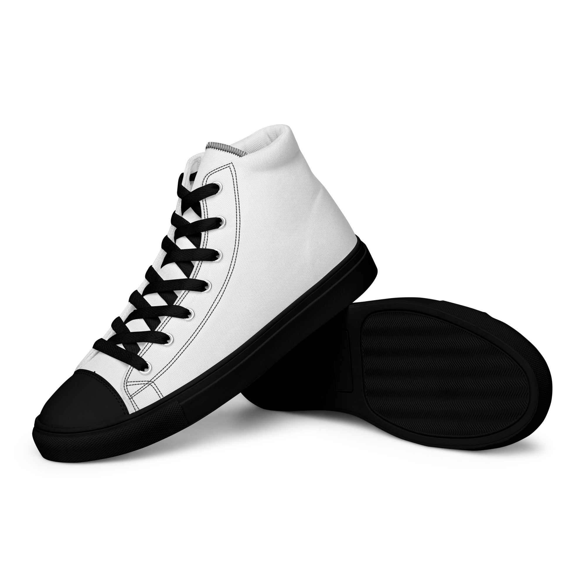 Men’s High Top Canvas-White