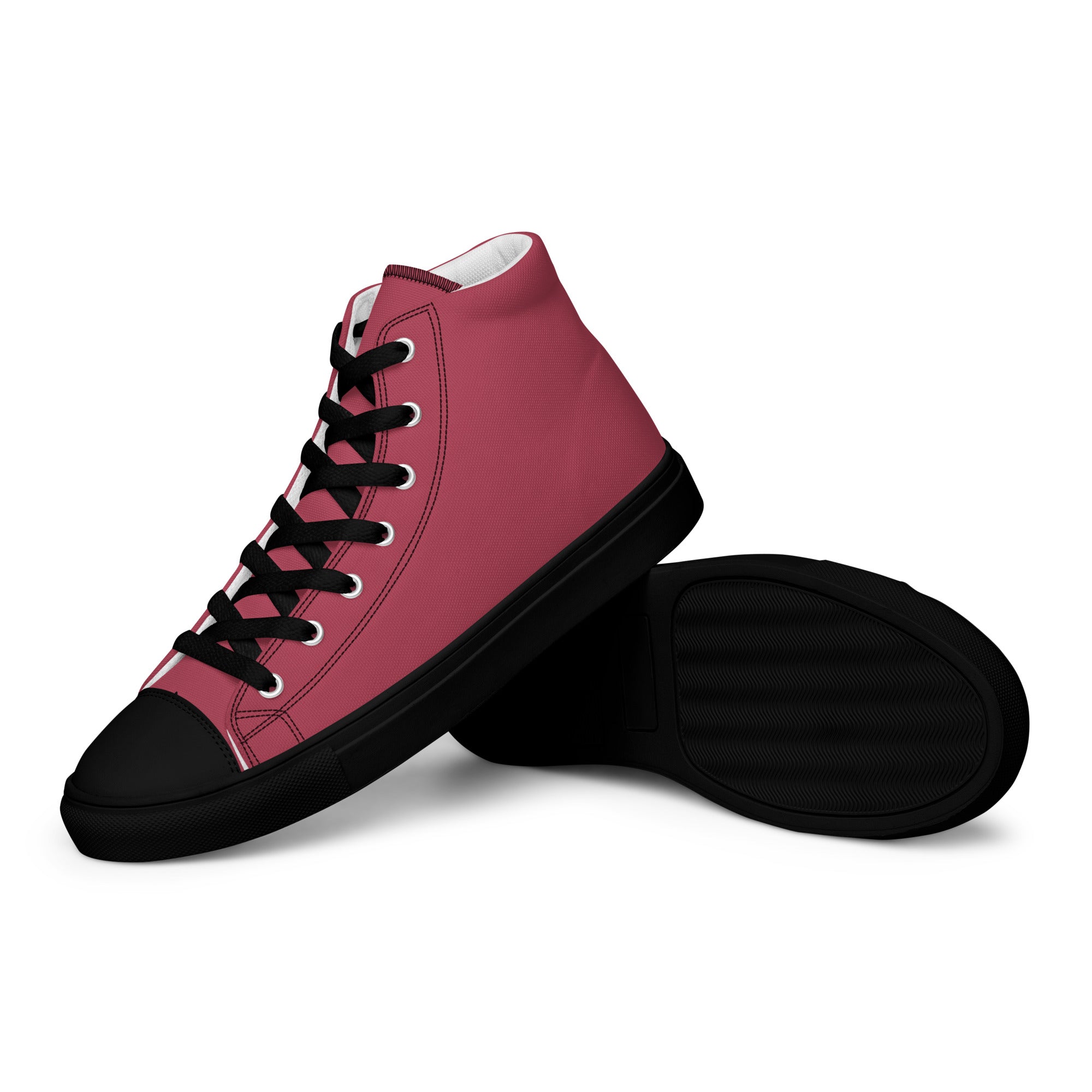 Men’s high top canvas-Hippie Pink