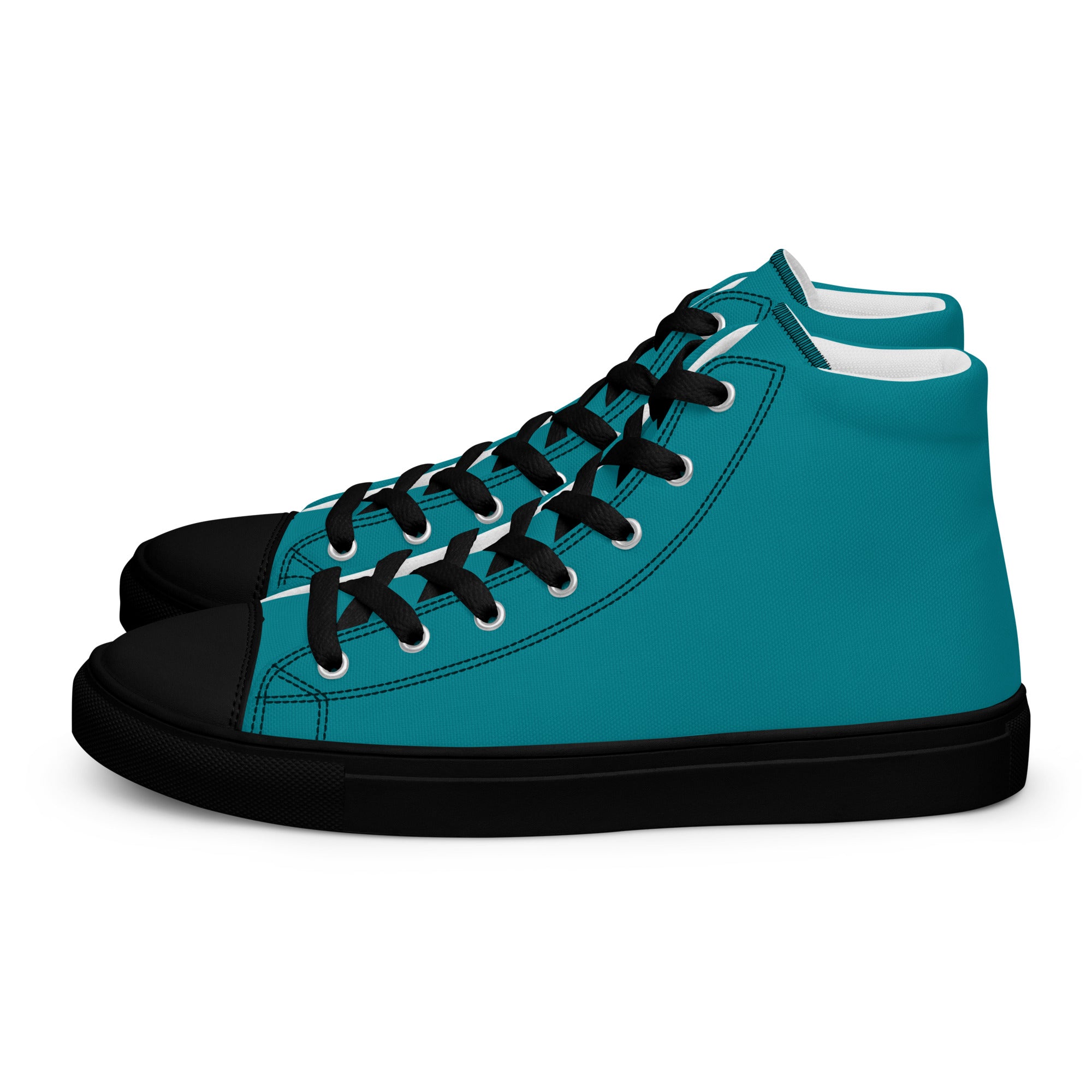 Men’s high top canvas-Eastern Blue