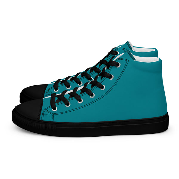 Men’s high top canvas-Eastern Blue