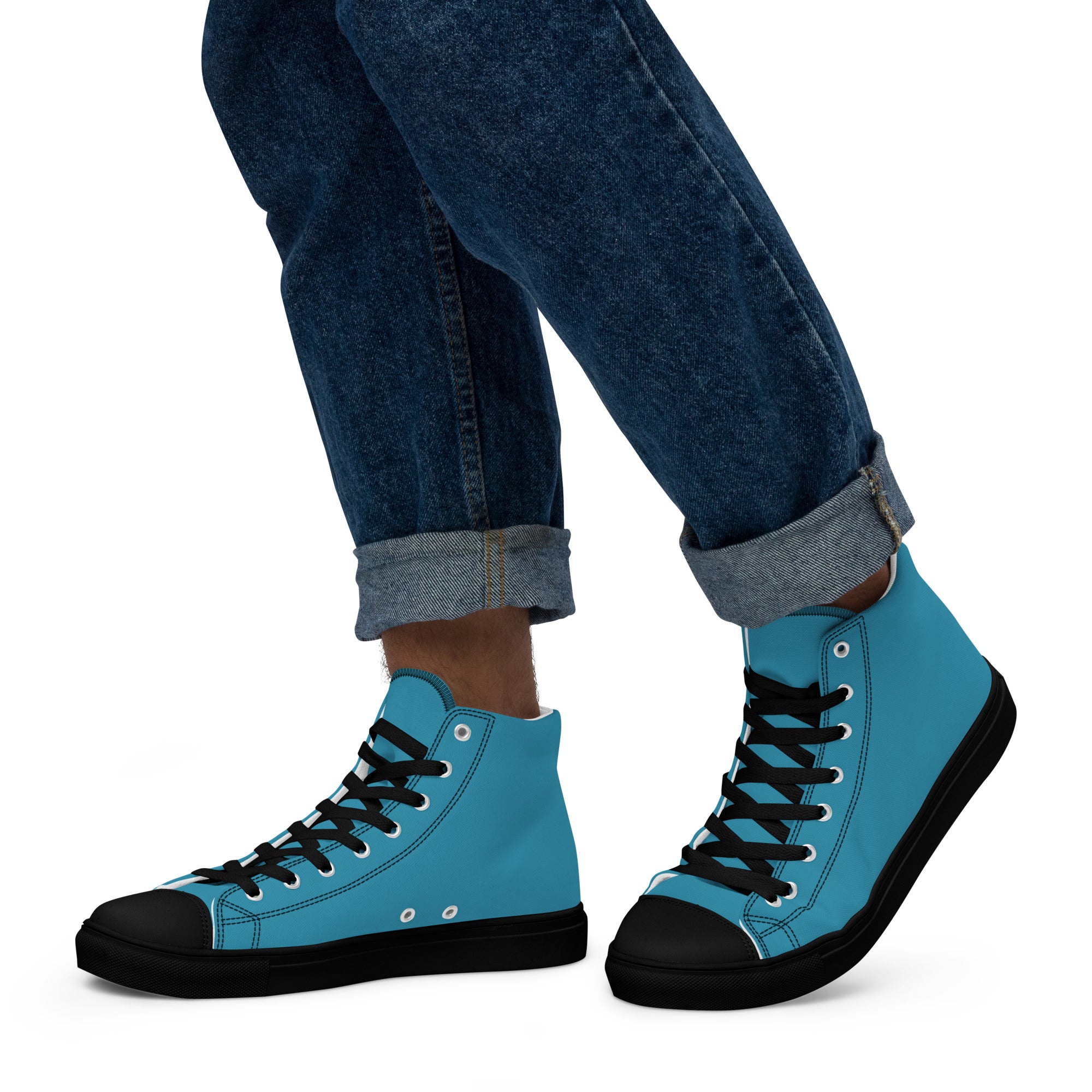 Men’s high top canvas-Blue