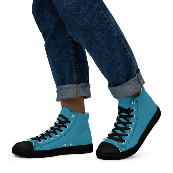 Men’s high top canvas-Blue