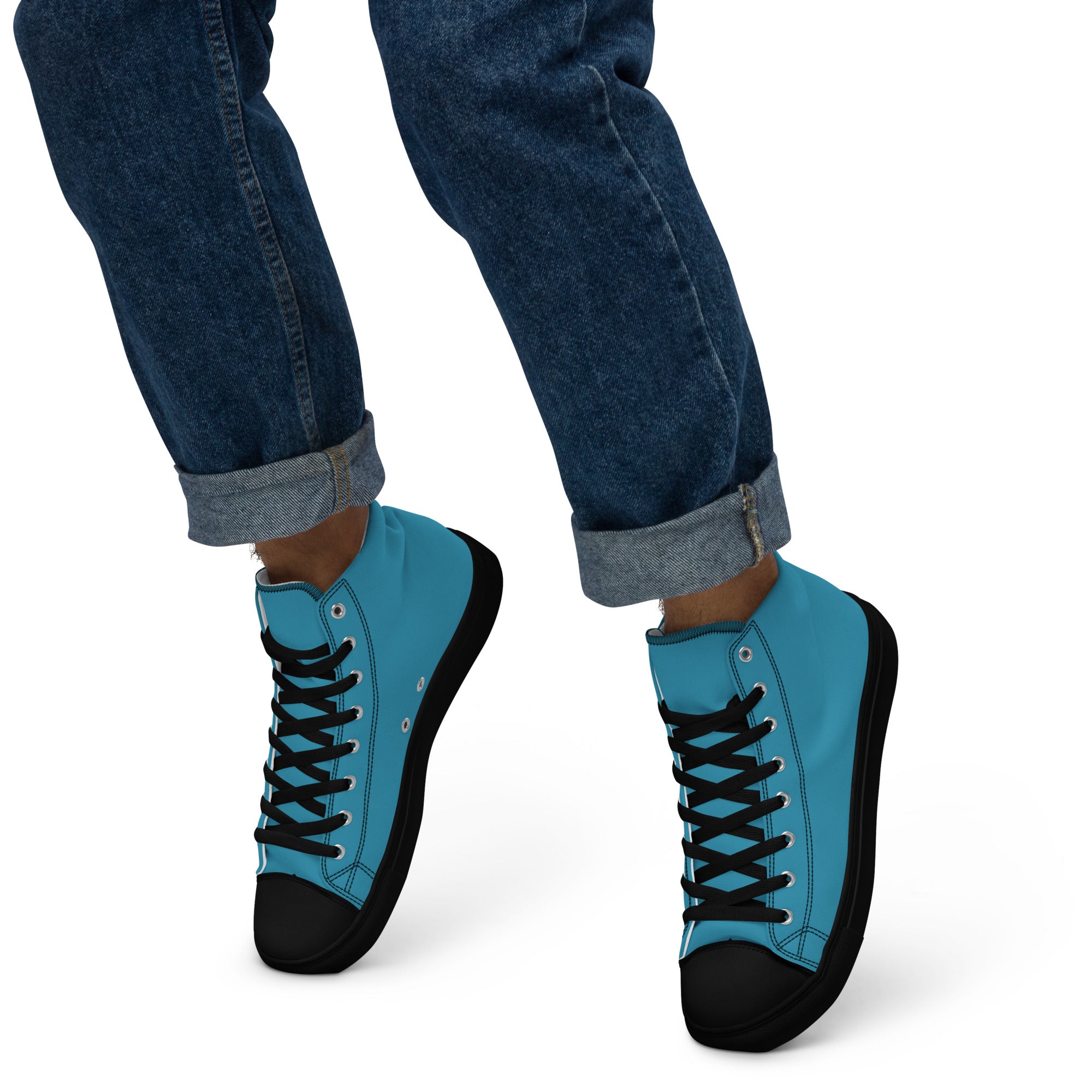 Men’s high top canvas-Blue