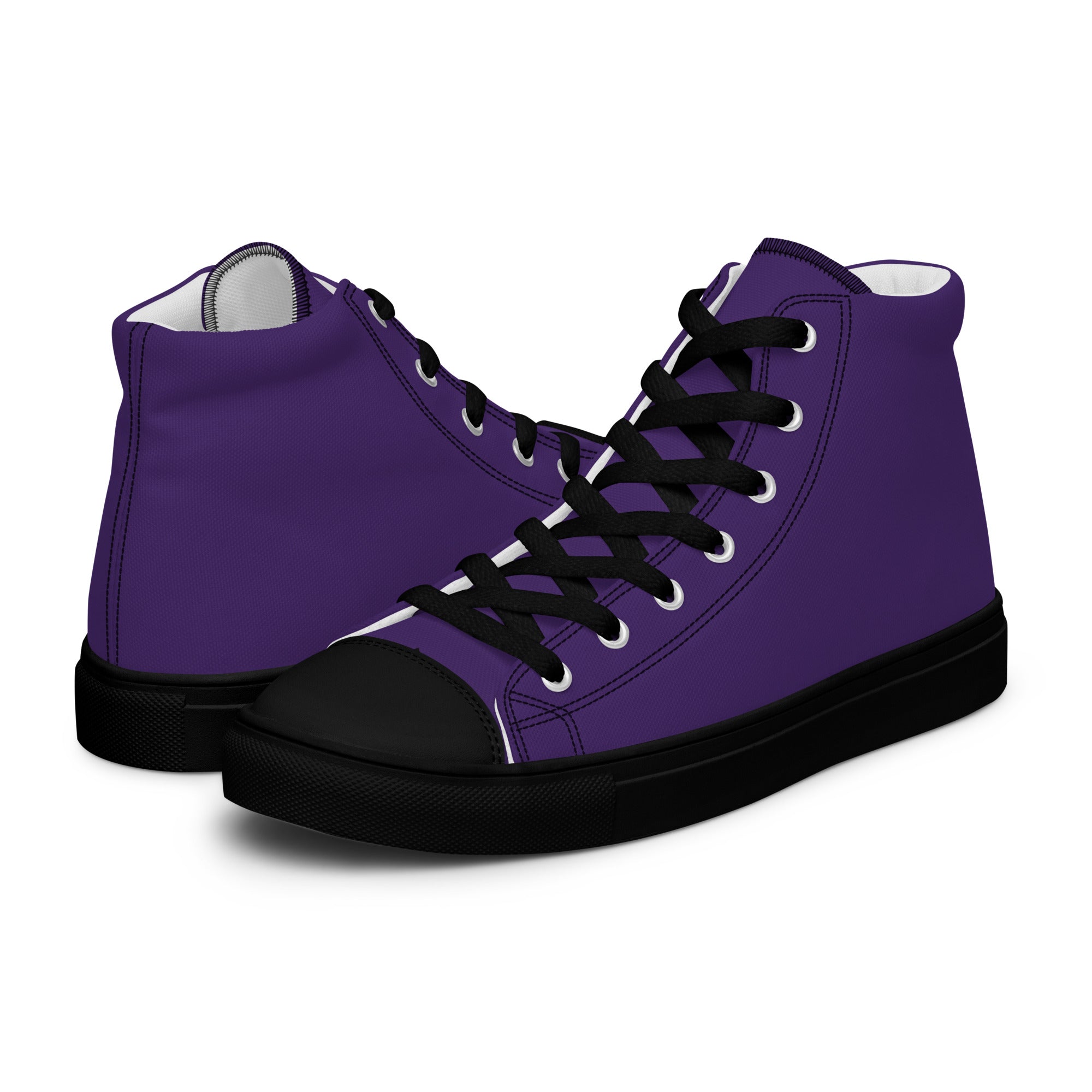 Men’s high top canvas-Purple