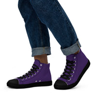 Men’s high top canvas-Purple
