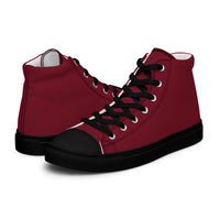 Men’s high top canvas-Burgundy