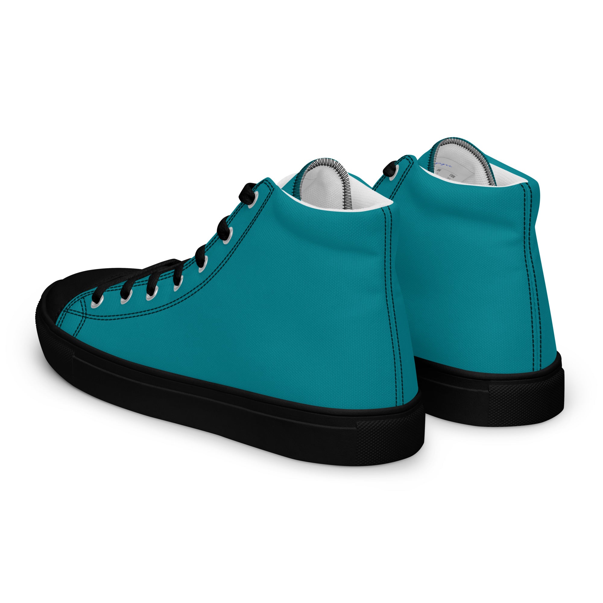 Men’s high top canvas-Eastern Blue