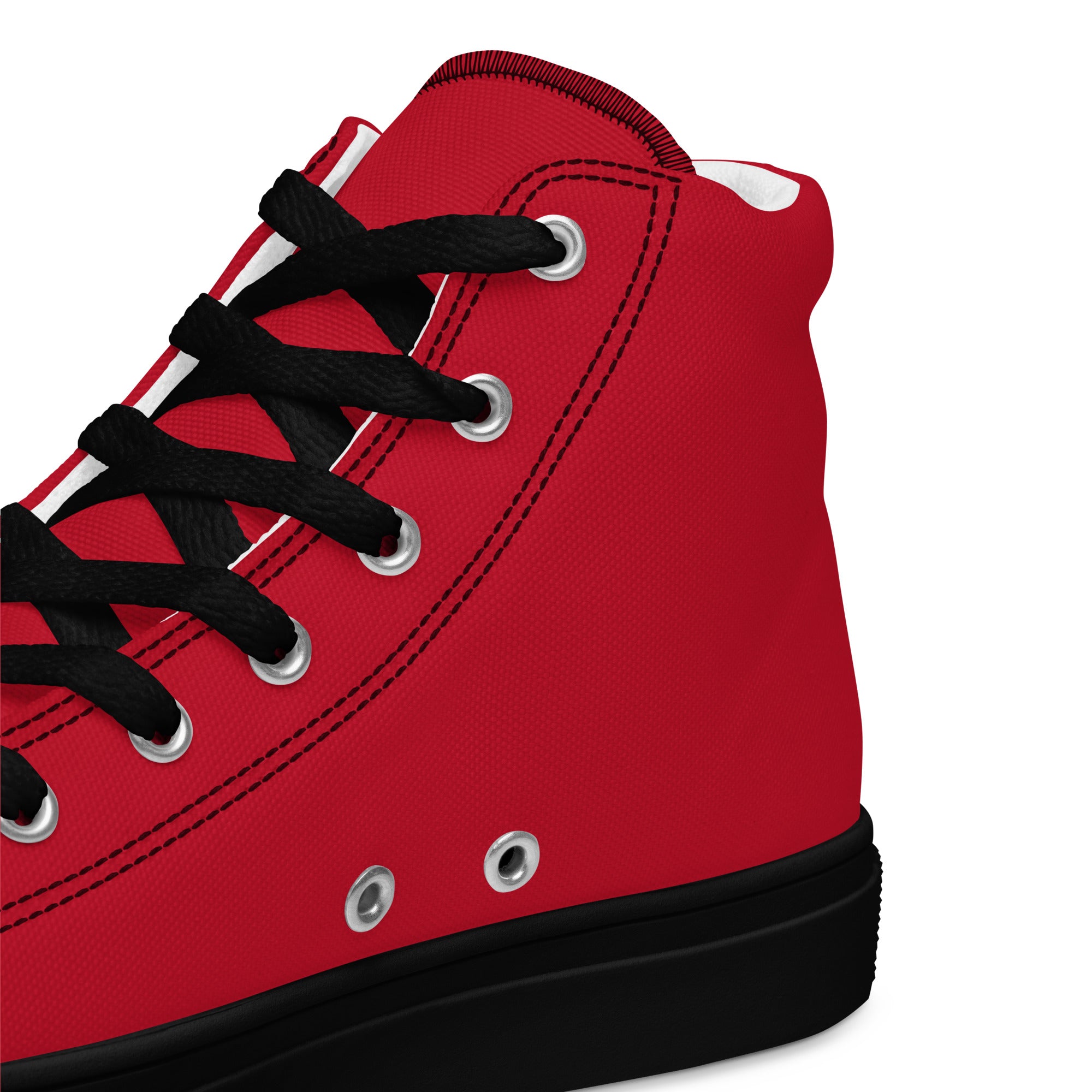 Men’s high top canvas-Red