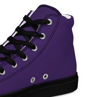 Men’s high top canvas-Purple