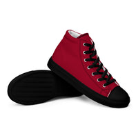 Men’s high top canvas-Carmine