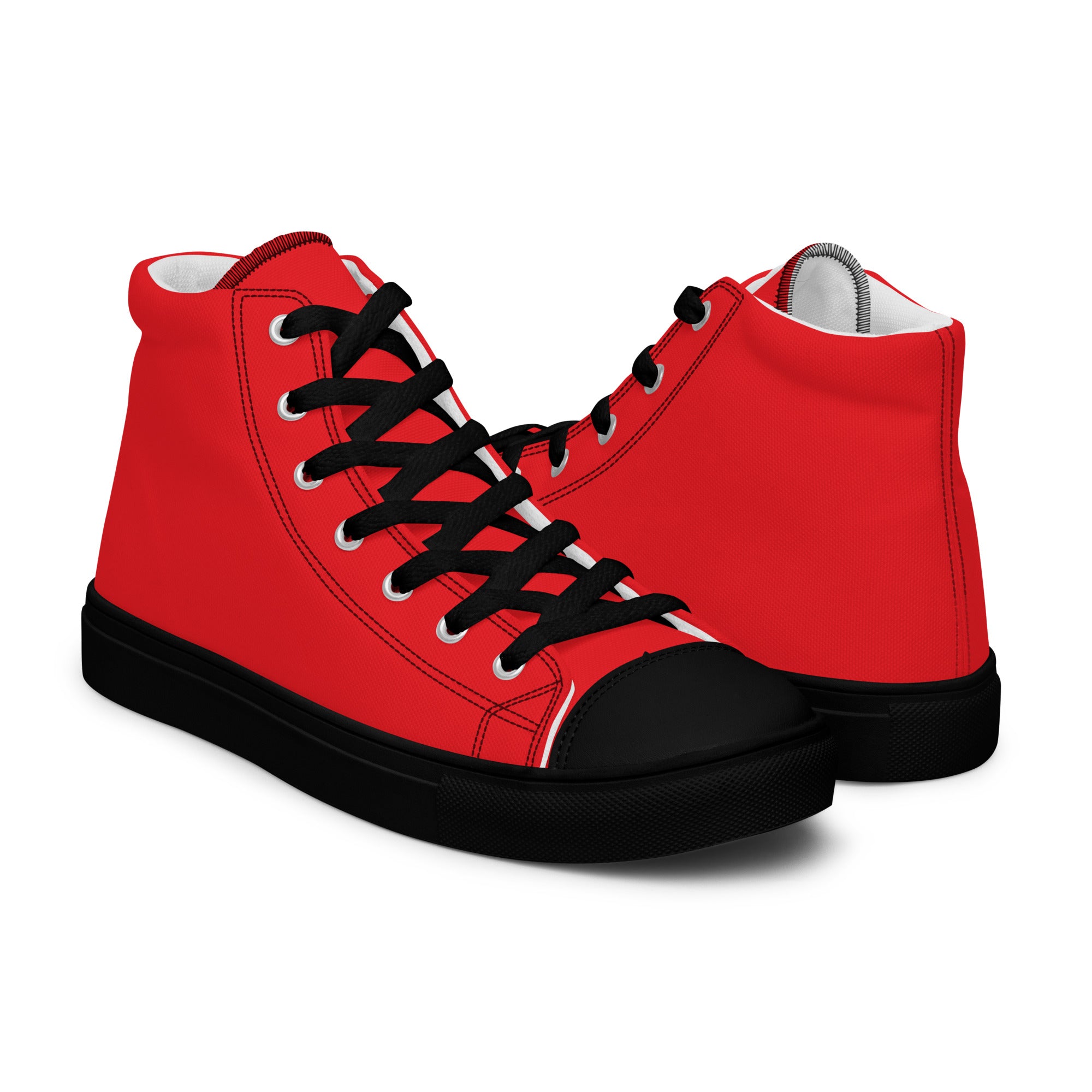 Men’s high top canvas-Alizarin