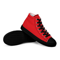 Men’s high top canvas-Alizarin