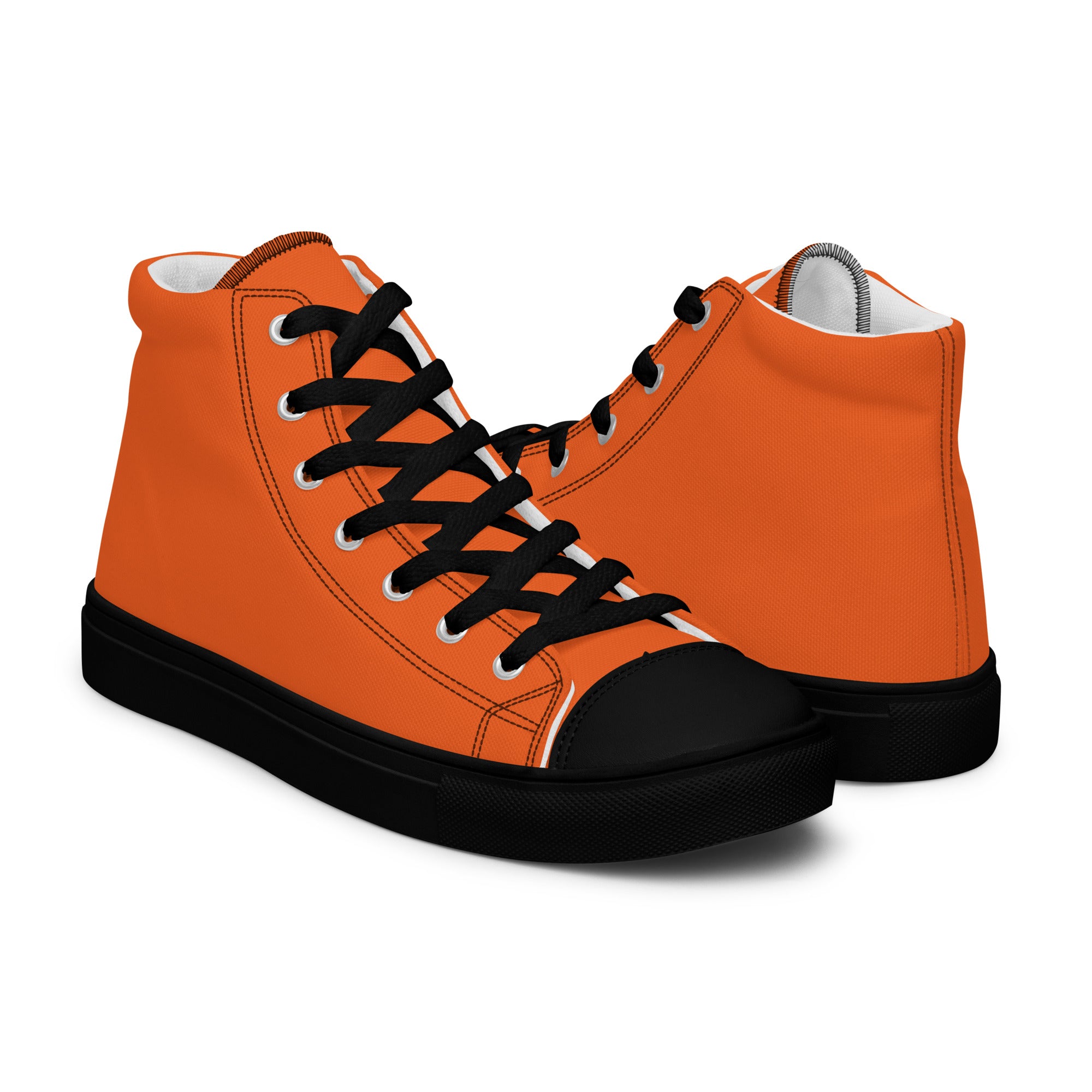 Men’s high top canvas-Orange