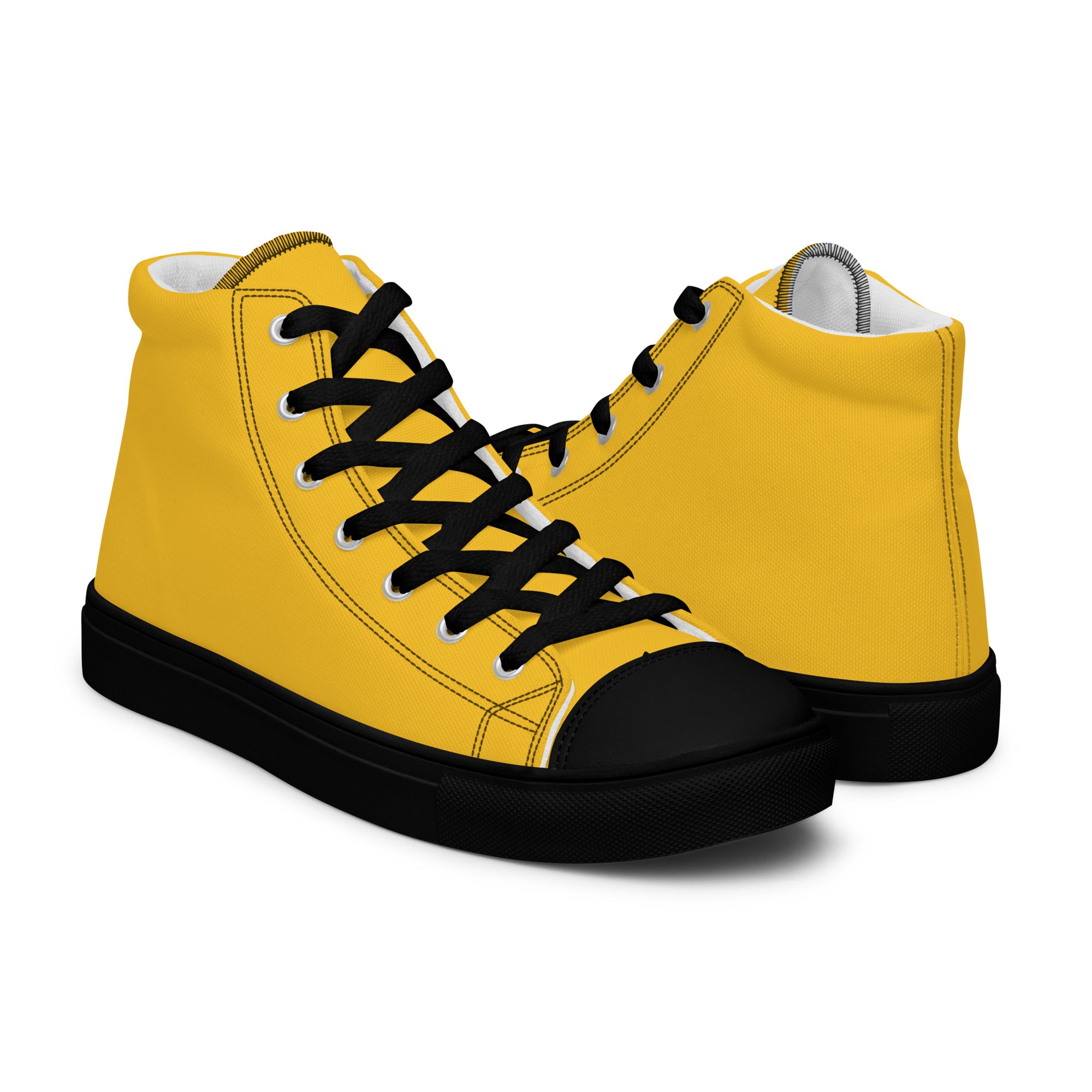 Men’s high top canvas-Yellow