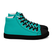 Men’s high top canvas-Iris Blue