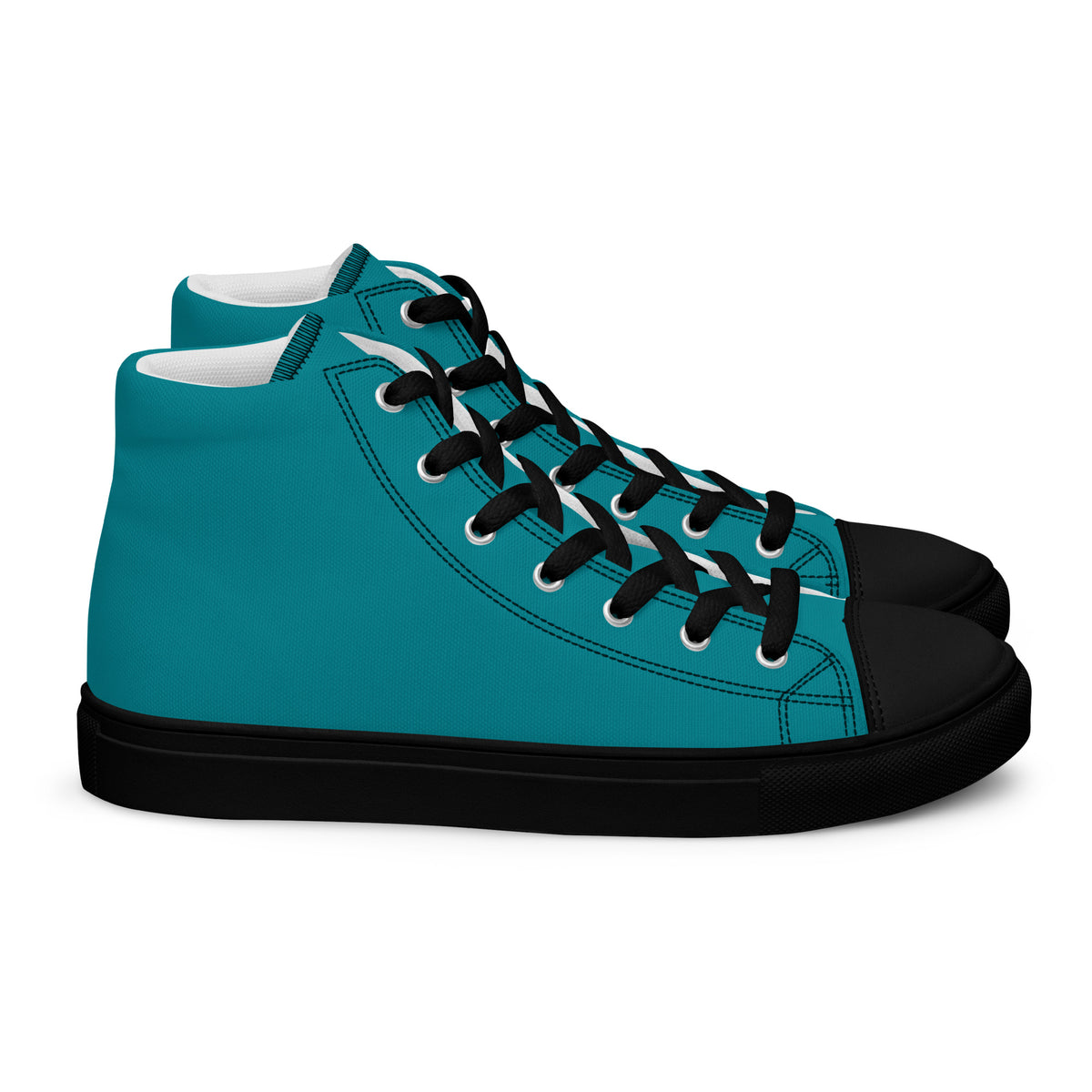 Men’s high top canvas-Eastern Blue