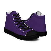 Men’s high top canvas-Purple