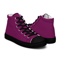 Men’s high top canvas-Eggplant