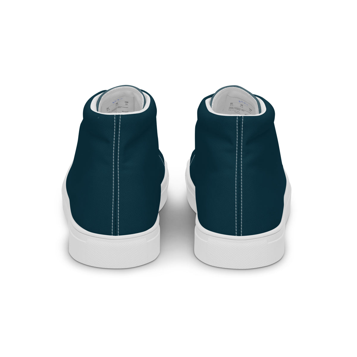 Men’s high top canvas-Blue Whale