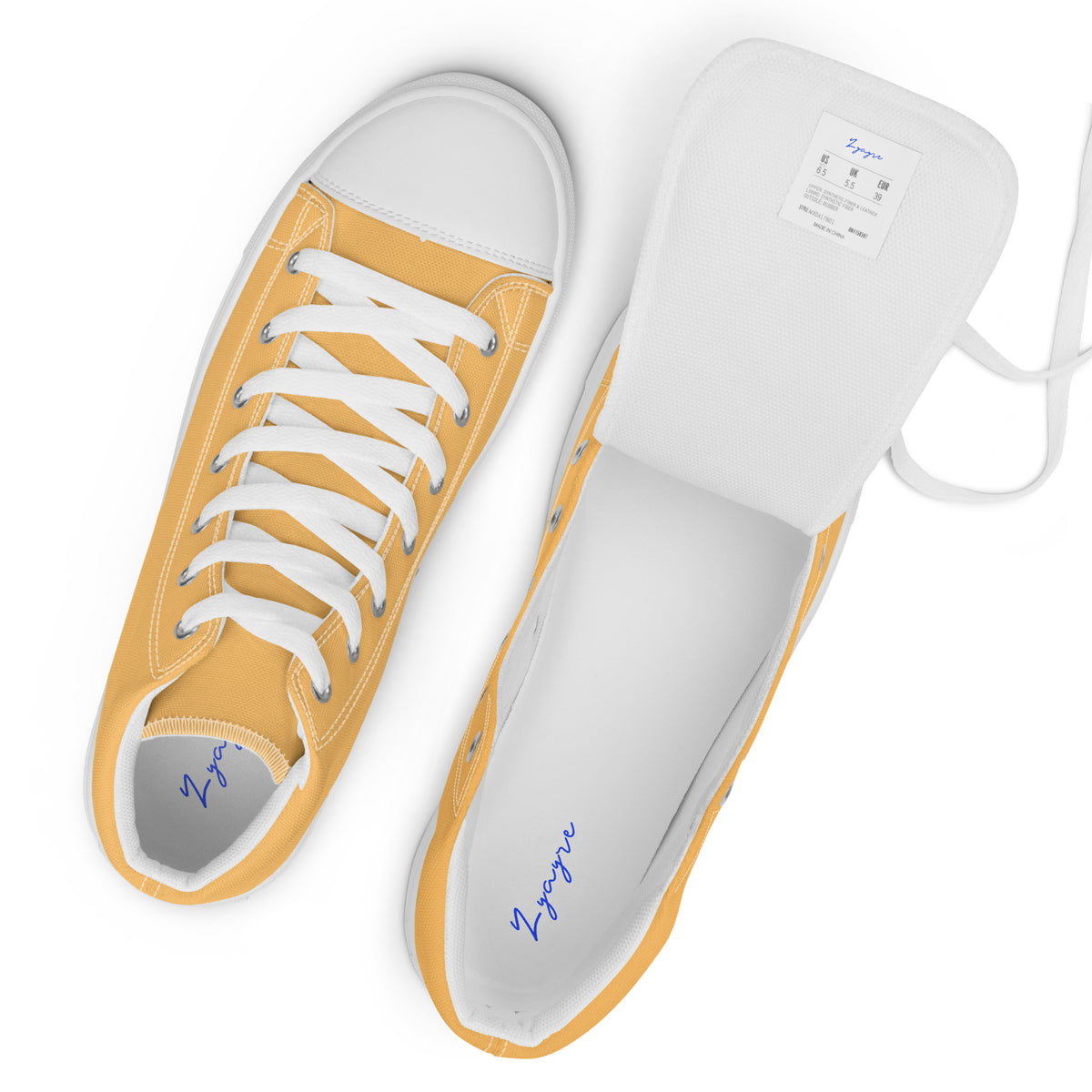 Men’s high top canvas-Chardonnay