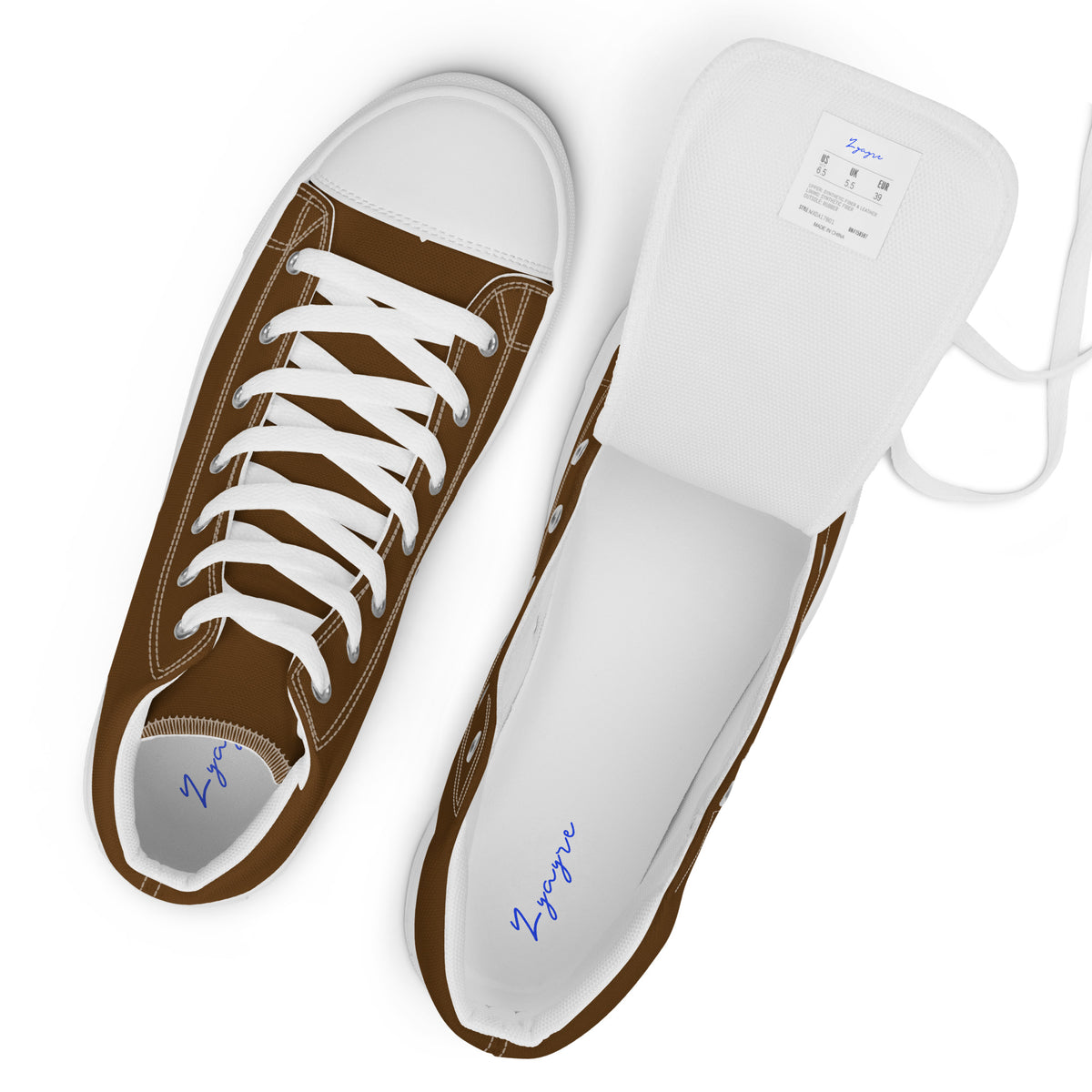 Men’s high top canvas-Brown