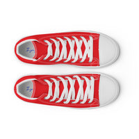 Men’s high top canvas-Alizarin