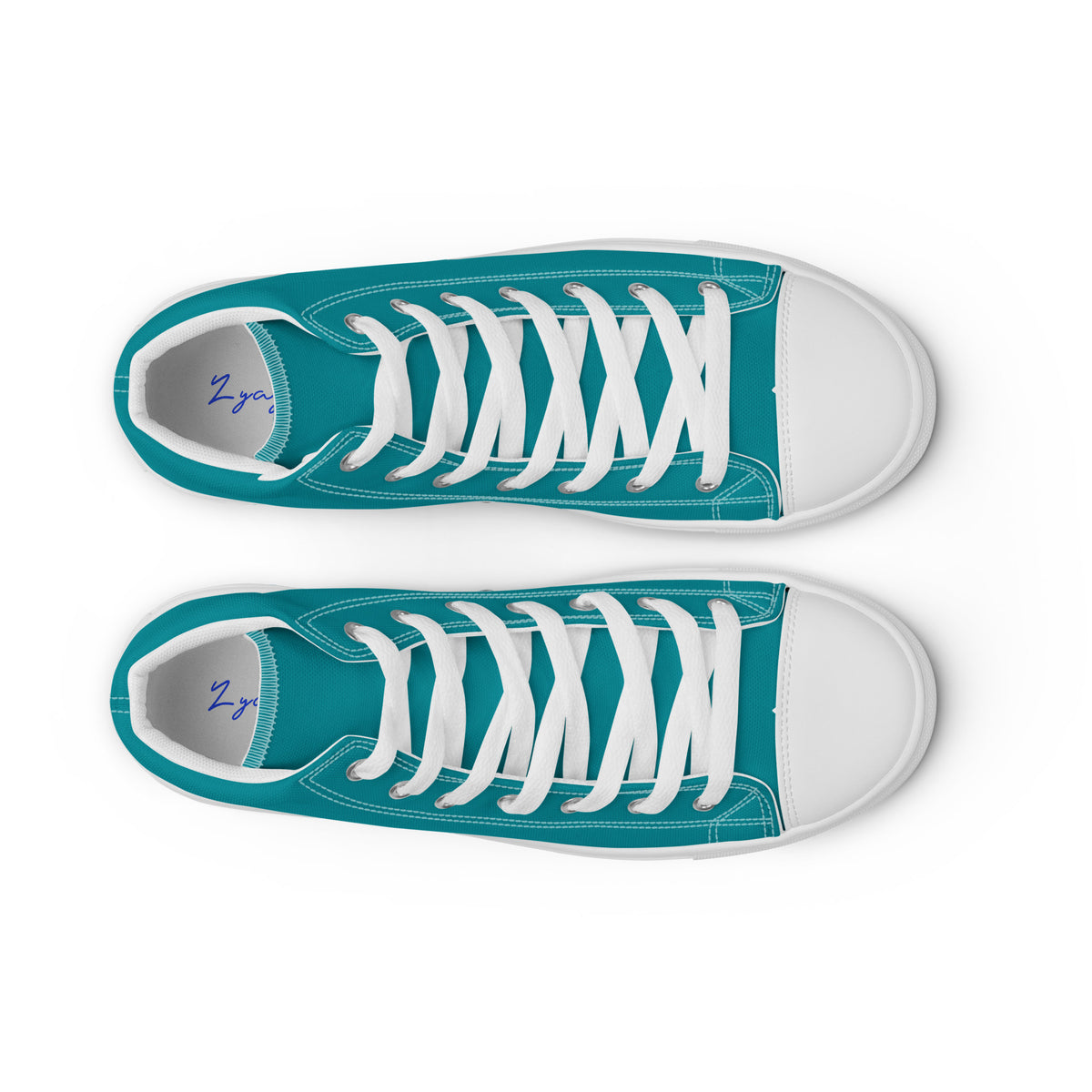 Men’s high top canvas-Eastern Blue