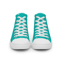 Men’s high top canvas-Iris Blue