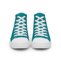 Men’s high top canvas-Eastern Blue