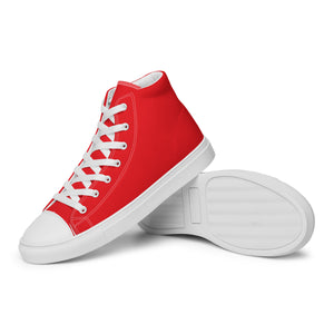Men’s high top canvas-Alizarin