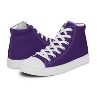 Men’s high top canvas-Purple