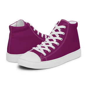 Men’s high top canvas-Eggplant