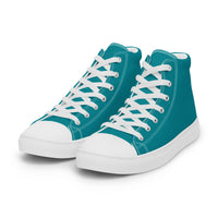 Men’s high top canvas-Eastern Blue