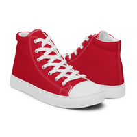 Men’s high top canvas-Red