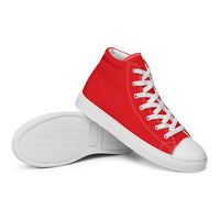Men’s high top canvas-Alizarin