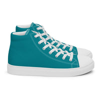 Men’s high top canvas-Eastern Blue