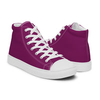 Men’s high top canvas-Eggplant