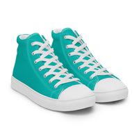Men’s high top canvas-Iris Blue